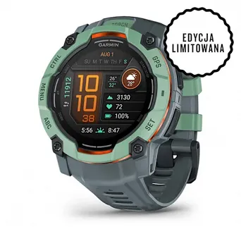 Garmin Instinct 3 - 50 mm, AMOLED Neotropic z paskiem w kolorze Twilight [010-03020-01]