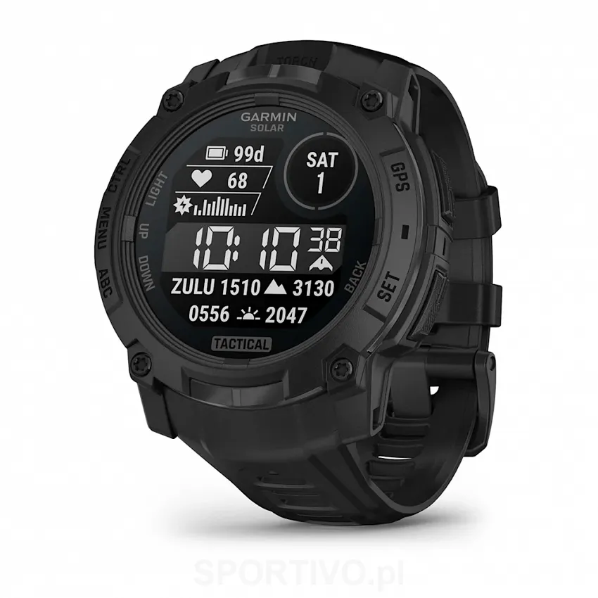Garmin Instinct 3 - 50 mm, Solar, Tactical Edition, Czarny [010-02935-50]