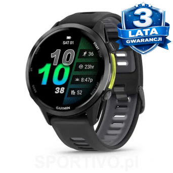 GARMIN Forerunner 970 Tytanowy Czarny Carbon Grey (DLC)  + Mapa Topograficzna OSM 2026 [010-02969-10]