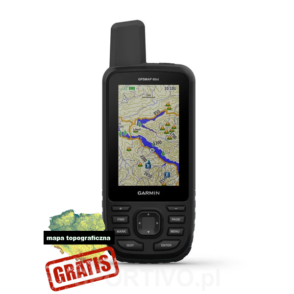 GARMIN GPSMAP 66st z mapami Europy + Mapa Topograficzna OSM 2021 [010-01918-13]