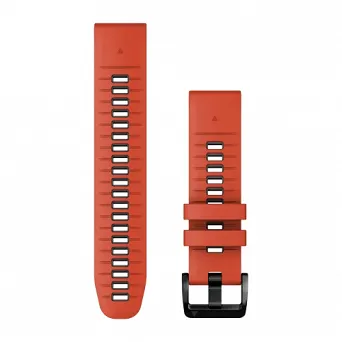 Pasek silikonowy Czerwony/Grafitowy QuickFit Garmin 22mm [010-13280-04]